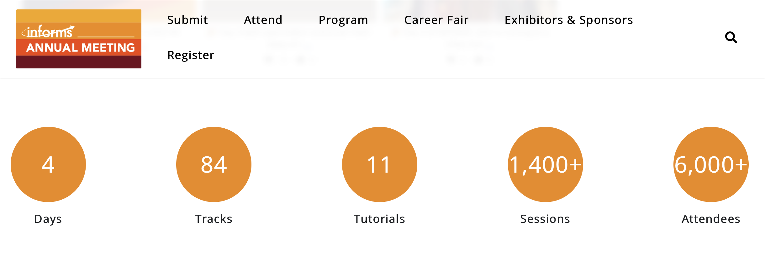 INFORMS Annual Meeting Stats Infographic