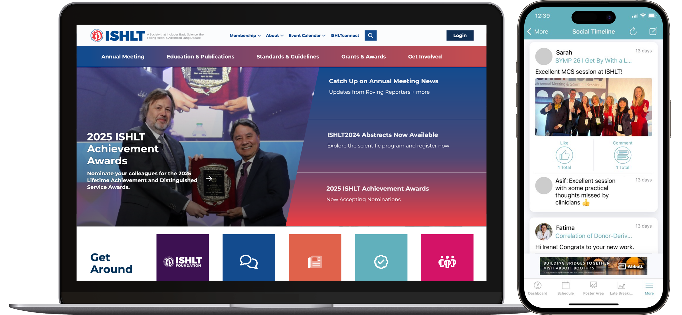 ISHLT Website & Mobile Event App Image