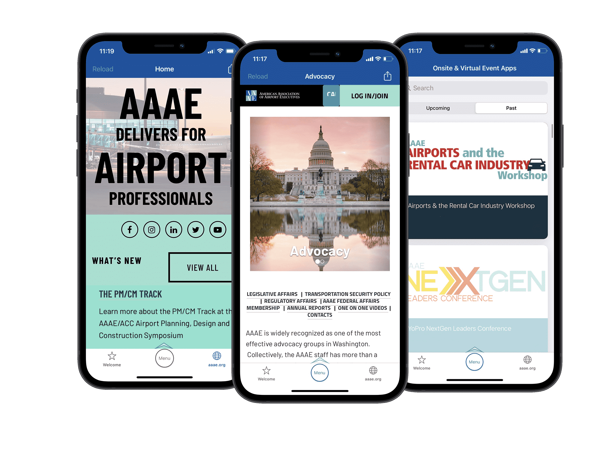 AAAE Mobile App Display AAAE Engagefully app by RD Mobile