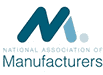The logo for the National Association of Manufacturers. 