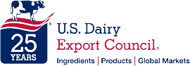 The 25th Anniverasary logo for the U.S. Dairy Export Council. 