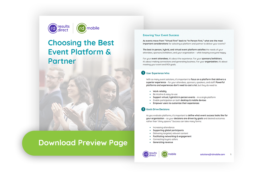 Choosing the Best Event Platform & Partner Guide