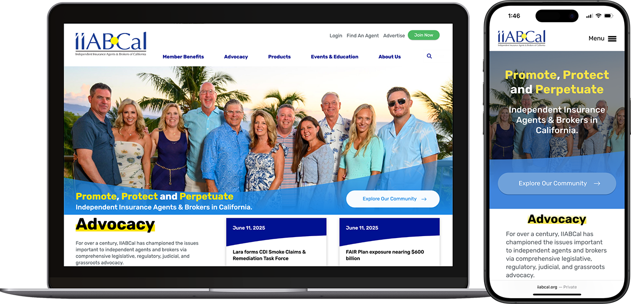 IIABCal Website & Mobile App