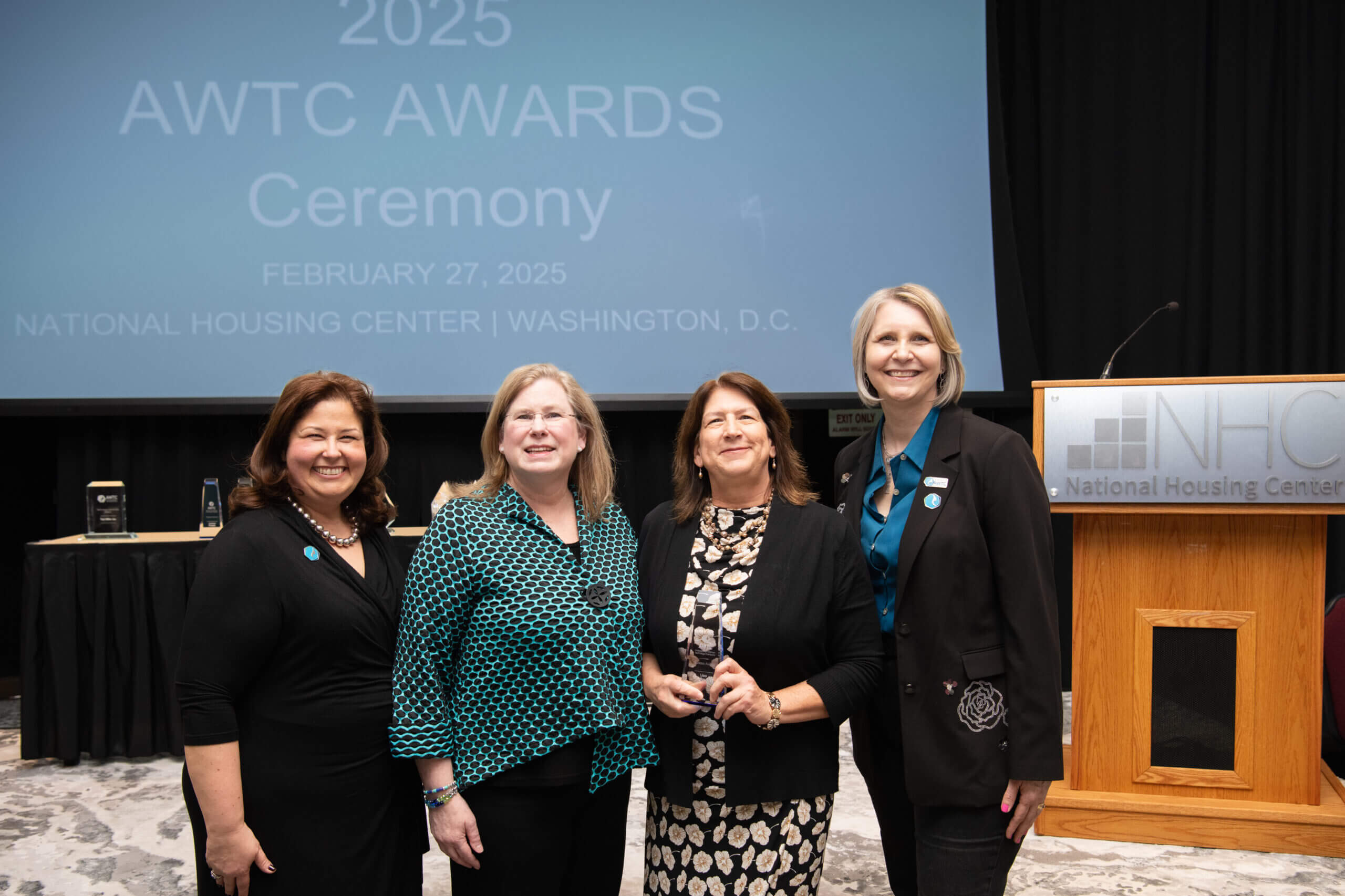 Katie Atkinson presented AWTC Award