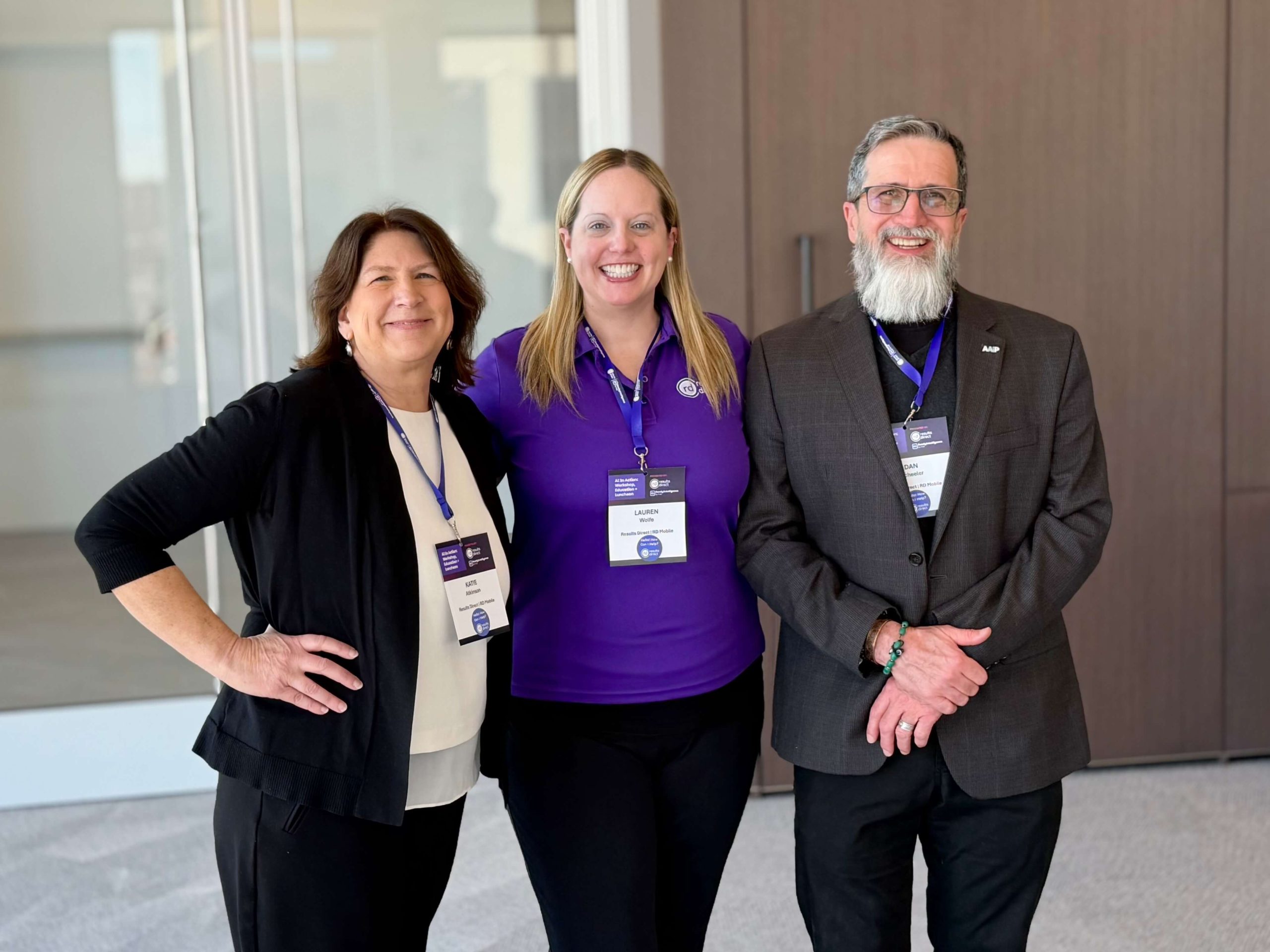 Katie Atkinson and Results Direct team at the AI In Action Workshop